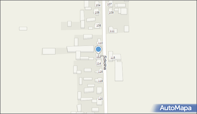 Topola Mała, Szkolna, 112, mapa Topola Mała