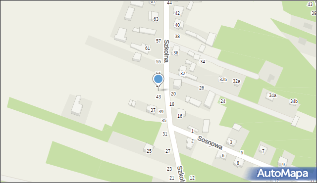 Toporów, Szkolna, 45, mapa Toporów