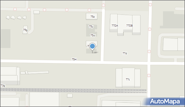 Toruń, Szymańskiego Stanisława, 75t, mapa Torunia