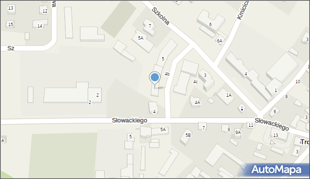Troszyn, Szkolna, 5c, mapa Troszyn