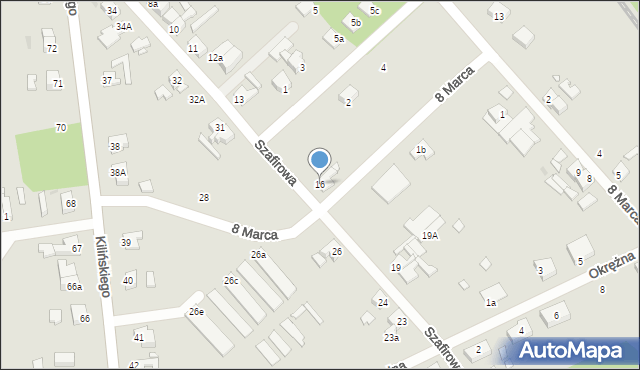 Trzebiatów, Szafirowa, 16, mapa Trzebiatów