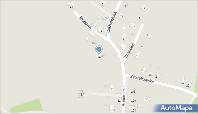 Trzebinia, Szczakowska, 34, mapa Trzebinia