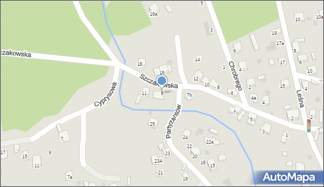 Trzebinia, Szczakowska, 9, mapa Trzebinia