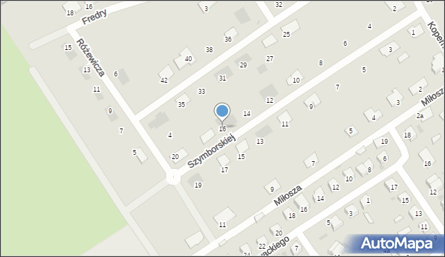 Tuchola, Szymborskiej Wisławy, 16, mapa Tuchola