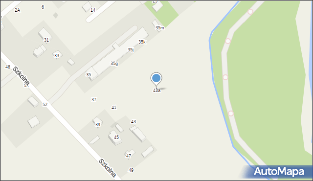 Tuchom, Szkolna, 43a, mapa Tuchom
