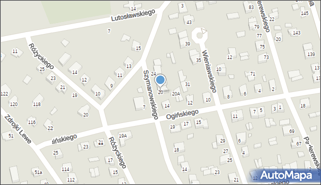 Turek, Szymanowskiego Karola, 20, mapa Turka