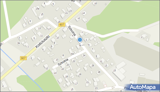 Tworóg, Szkolna, 6, mapa Tworóg