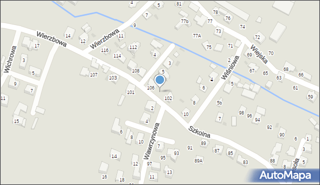 Tychy, Szkolna, 104, mapa Tychów