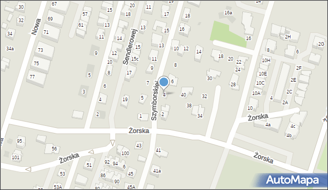 Tychy, Szymborskiej Wisławy, 4, mapa Tychów