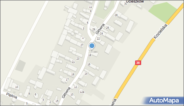 Ucieszków, Szkolna, 18, mapa Ucieszków