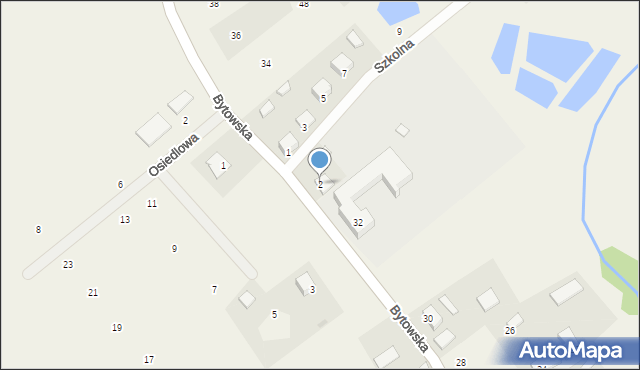 Ugoszcz, Szkolna, 2, mapa Ugoszcz