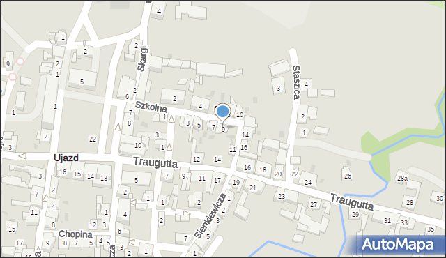 Ujazd, Szkolna, 9, mapa Ujazd