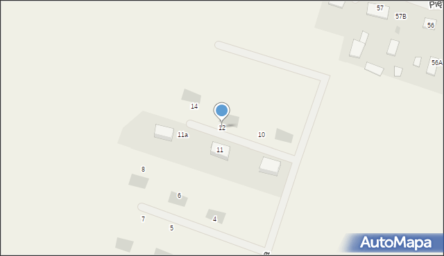 Unieszewo, Sząfałdzka, 12, mapa Unieszewo