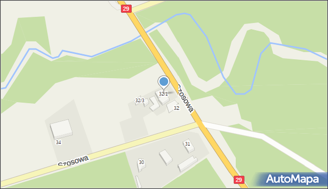 Urad, Szosowa, 32/1, mapa Urad