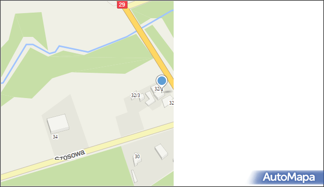 Urad, Szosowa, 322, mapa Urad