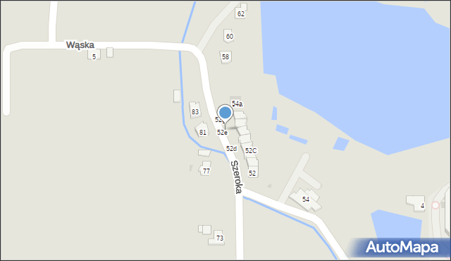 Ustroń, Szeroka, 52f, mapa Ustroń