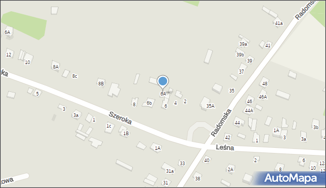 Wąchock, Szeroka, 6A, mapa Wąchock