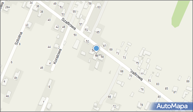 Wacyn, Szafirowa, 56, mapa Wacyn