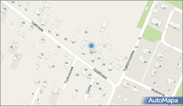 Wacyn, Szafirowa, 93, mapa Wacyn
