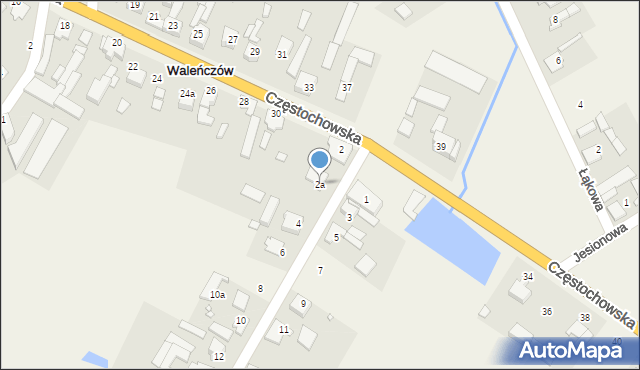 Waleńczów, Szkolna, 2a, mapa Waleńczów