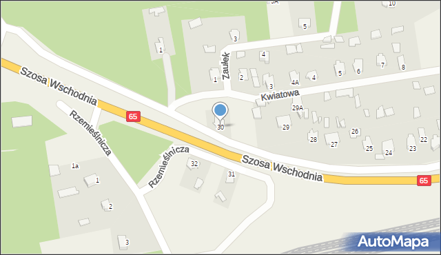 Waliły-Stacja, Szosa Wschodnia, 30, mapa Waliły-Stacja