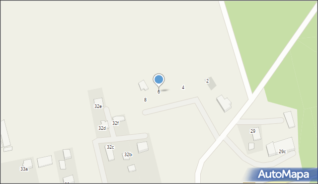 Warkały, Szafirowa, 6, mapa Warkały