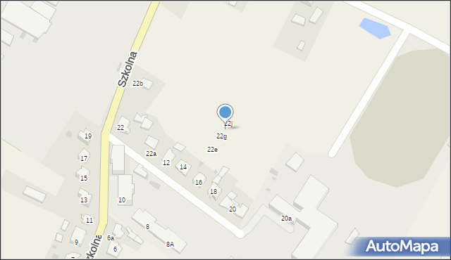 Warlubie, Szkolna, 22h, mapa Warlubie
