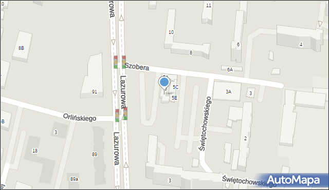 Warszawa, Szobera Stanisława, 5G, mapa Warszawy