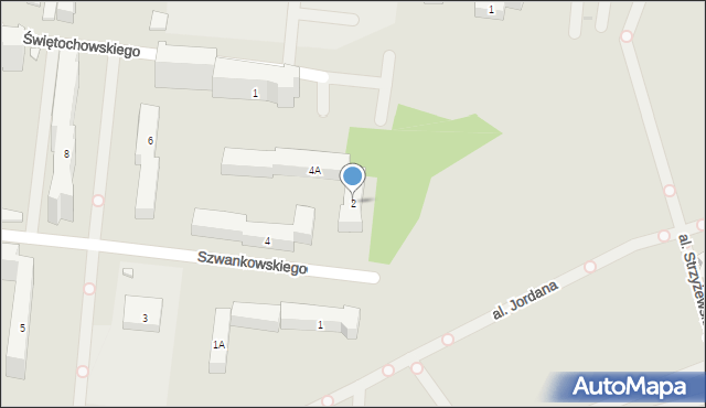 Warszawa, Szwankowskiego Eugeniusza, 2, mapa Warszawy