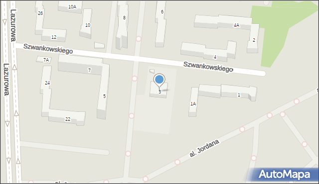 Warszawa, Szwankowskiego Eugeniusza, 3, mapa Warszawy