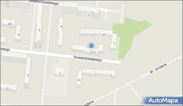 Warszawa, Szwankowskiego Eugeniusza, 4, mapa Warszawy