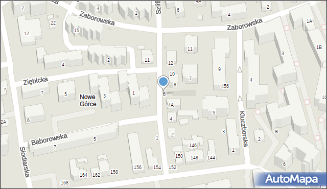 Warszawa, Szlifierska, 6, mapa Warszawy