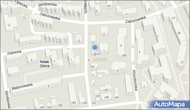 Warszawa, Szlifierska, 8, mapa Warszawy