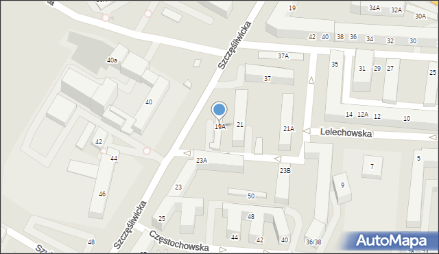 Warszawa, Szczęśliwicka, 19A, mapa Warszawy