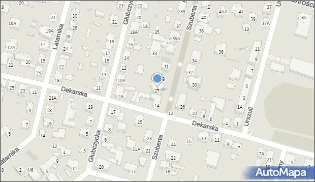Warszawa, Szuberta Franciszka, 27, mapa Warszawy