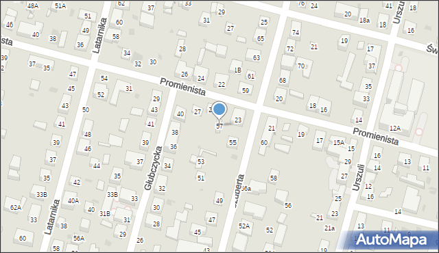 Warszawa, Szuberta Franciszka, 57, mapa Warszawy