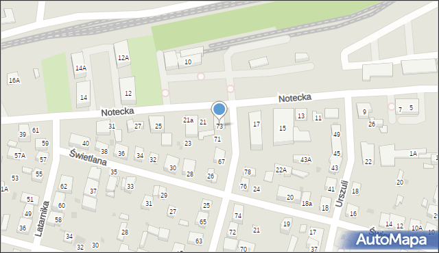 Warszawa, Szuberta Franciszka, 73, mapa Warszawy