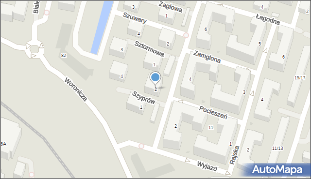 Warszawa, Szyprów, 2, mapa Warszawy