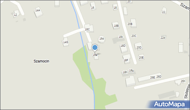 Warszawa, Szamocin, 16e, mapa Warszawy