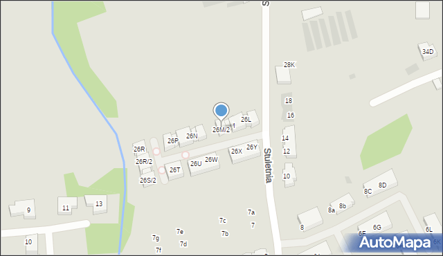 Warszawa, Szamocin, 26M/2, mapa Warszawy