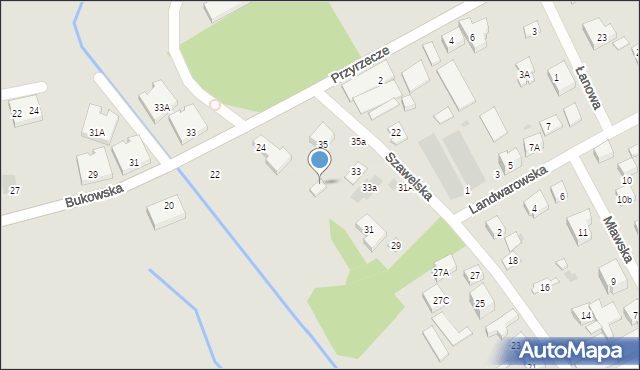 Warszawa, Szawelska, 35b, mapa Warszawy