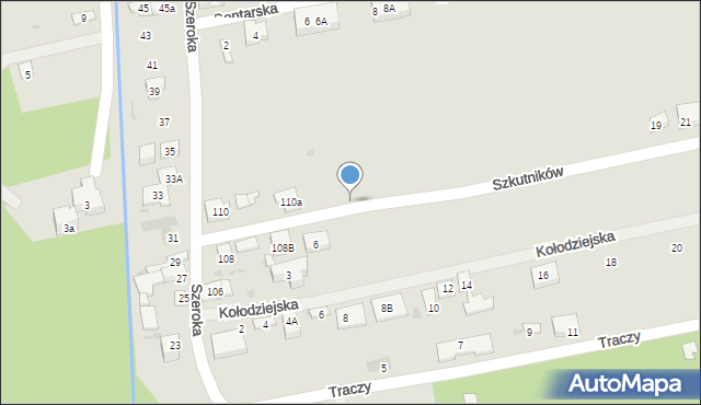 Warszawa, Szkutników, 5, mapa Warszawy