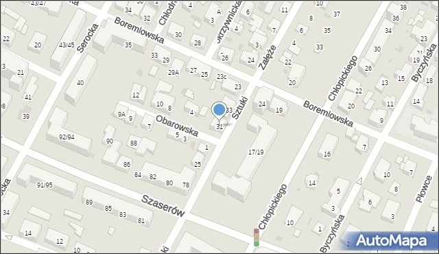 Warszawa, Sztuki Jana, ks., 31, mapa Warszawy