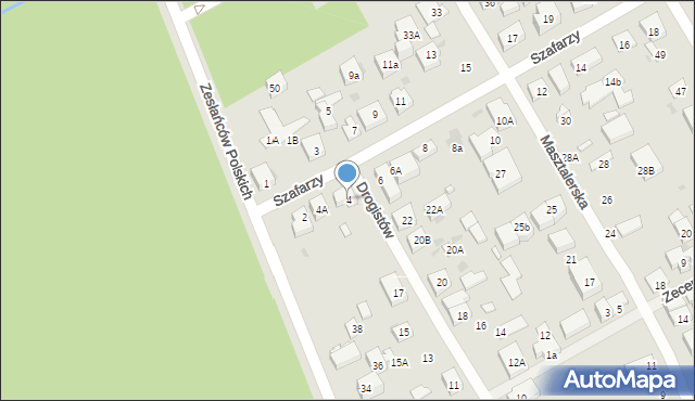 Warszawa, Szafarzy, 4, mapa Warszawy