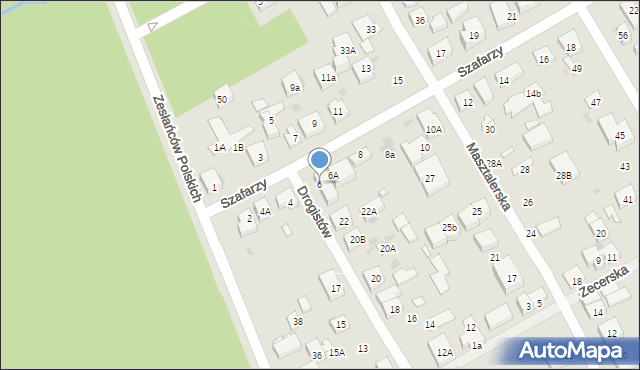 Warszawa, Szafarzy, 6, mapa Warszawy