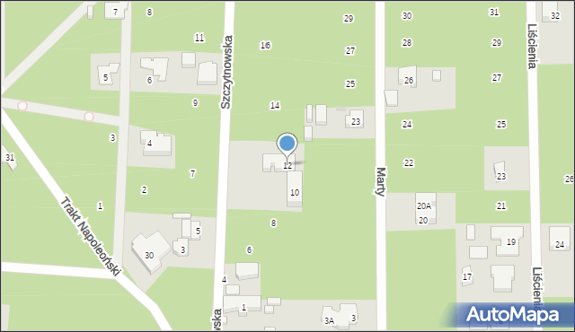 Warszawa, Szczytnowska, 12, mapa Warszawy