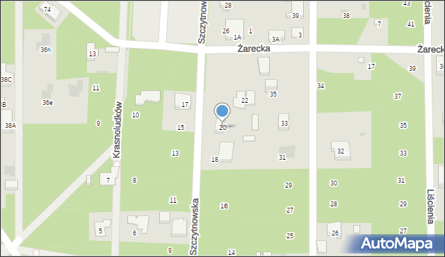 Warszawa, Szczytnowska, 20, mapa Warszawy