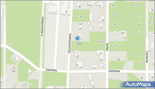 Warszawa, Szczytnowska, 30, mapa Warszawy