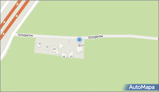 Warszawa, Sztygarów, 52, mapa Warszawy