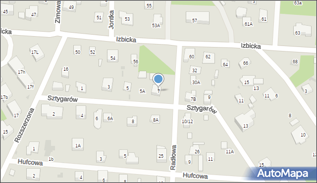 Warszawa, Sztygarów, 7, mapa Warszawy